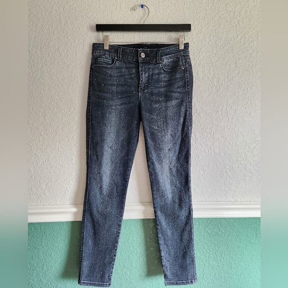 White House Black Market Denim - White House Black Market Studded Skinny Jeans | Size 2
